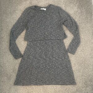 Abercrombie & Fitch Cozy Gray Sweater Dress